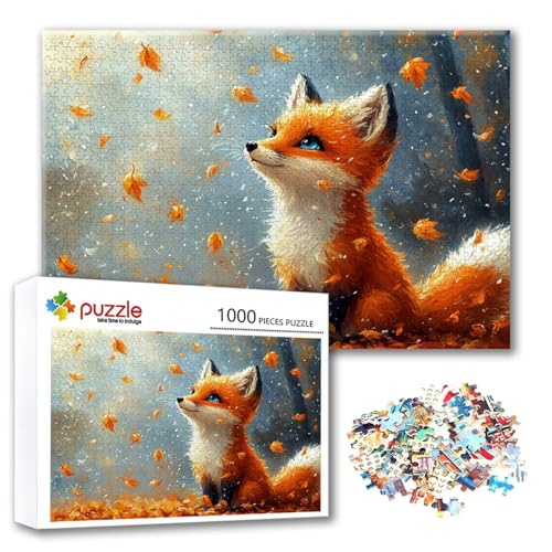 Puzzle 300 Teile Füchse, Puzzle Erwachsene 300 Teile Tier, Klassische Holzpuzzles 40 x 28 cm, Lernspiel Herausforderung Spielzeug, Moderne Zimmer Wanddeko, Einzigartiges Geschenk für Frauen/Männer L-1 Puzzle 300 Teile Füchse, Puzzle Erwachsene 300 Teile Tier, Klassische Holzpuzzles 40 x 28 cm, Lernspiel Herausforderung Spielzeug, Moderne Zimmer Wanddeko, Einzigartiges Geschenk für Frauen/Männer L-1 von FeiPride