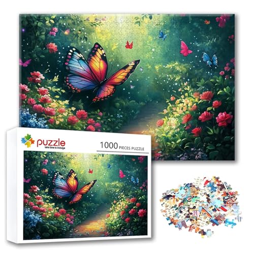 Puzzle 300 Teile Garten, Puzzle Erwachsene 300 Teile Schmetterling, Klassische Holzpuzzles 40 x 28 cm, Lernspiel Herausforderung Spielzeug, Moderne Zimmer Wanddeko, Geschenk für Frauen/Männer H-3 Puzzle 300 Teile Garten, Puzzle Erwachsene 300 Teile Schmetterling, Klassische Holzpuzzles 40 x 28 cm, Lernspiel Herausforderung Spielzeug, Moderne Zimmer Wanddeko, Geschenk für Frauen/Männer H-3 von FeiPride