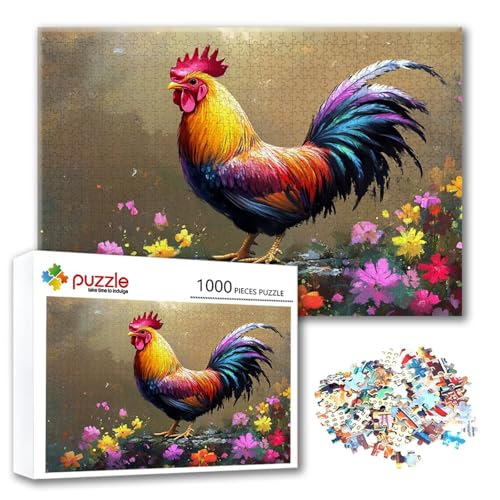 Puzzle 300 Teile Huhn, Puzzle Erwachsene 300 Teile Blume, Klassische Holzpuzzles 40 x 28 cm, Lernspiel Herausforderung Spielzeug, Moderne Zimmer Wanddeko, Einzigartiges Geschenk für Frauen/Männer J-6 Puzzle 300 Teile Huhn, Puzzle Erwachsene 300 Teile Blume, Klassische Holzpuzzles 40 x 28 cm, Lernspiel Herausforderung Spielzeug, Moderne Zimmer Wanddeko, Einzigartiges Geschenk für Frauen/Männer J-6 von FeiPride