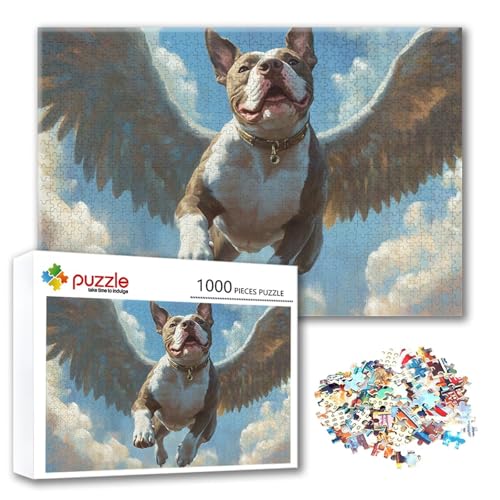 Puzzle 300 Teile Hund, Puzzle Erwachsene 300 Teile Engel, Klassische Holzpuzzles 40 x 28 cm, Lernspiel Herausforderung Spielzeug, Moderne Zimmer Wanddeko, Einzigartiges Geschenk für Frauen/Männer R-7 Puzzle 300 Teile Hund, Puzzle Erwachsene 300 Teile Engel, Klassische Holzpuzzles 40 x 28 cm, Lernspiel Herausforderung Spielzeug, Moderne Zimmer Wanddeko, Einzigartiges Geschenk für Frauen/Männer R-7 von FeiPride