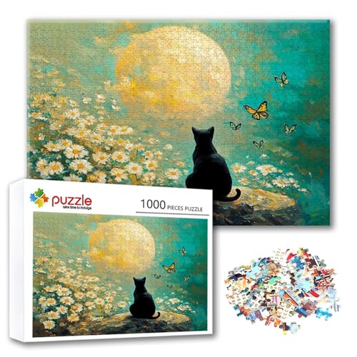 Puzzle 300 Teile Katze, Puzzle Erwachsene 300 Teile Blume, Klassische Holzpuzzles 40 x 28 cm, Lernspiel Herausforderung Spielzeug, Moderne Zimmer Wanddeko, Einzigartiges Geschenk für Frauen/Männer B-2 Puzzle 300 Teile Katze, Puzzle Erwachsene 300 Teile Blume, Klassische Holzpuzzles 40 x 28 cm, Lernspiel Herausforderung Spielzeug, Moderne Zimmer Wanddeko, Einzigartiges Geschenk für Frauen/Männer B-2 von FeiPride