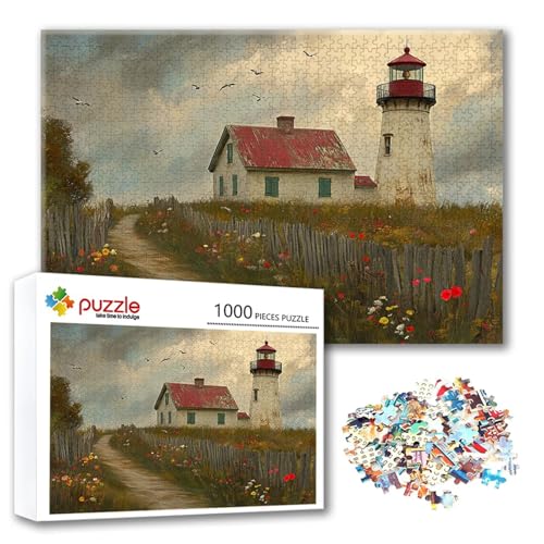 Puzzle 300 Teile Landschaft, Puzzle Erwachsene 300 Teile Leuchtturm, Klassische Holzpuzzles 40 x 28 cm, Lernspiel Herausforderung Spielzeug, Moderne Zimmer Wanddeko, Geschenk für Frauen/Männer R-9 Puzzle 300 Teile Landschaft, Puzzle Erwachsene 300 Teile Leuchtturm, Klassische Holzpuzzles 40 x 28 cm, Lernspiel Herausforderung Spielzeug, Moderne Zimmer Wanddeko, Geschenk für Frauen/Männer R-9 von FeiPride