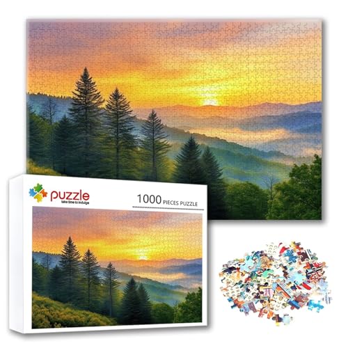 Puzzle 300 Teile Landschaft, Puzzle Erwachsene 300 Teile Sonnenuntergang, Klassische Holzpuzzles 40 x 28 cm, Lernspiel Herausforderung Spielzeug, Moderne Zimmer Wanddeko, Geschenk für Frauen R-2 Puzzle 300 Teile Landschaft, Puzzle Erwachsene 300 Teile Sonnenuntergang, Klassische Holzpuzzles 40 x 28 cm, Lernspiel Herausforderung Spielzeug, Moderne Zimmer Wanddeko, Geschenk für Frauen R-2 von FeiPride