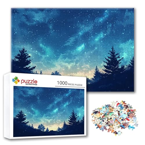 Puzzle 300 Teile Landschaft, Puzzle Erwachsene 300 Teile Wald, Klassische Holzpuzzles 40 x 28 cm, Lernspiel Herausforderung Spielzeug, Zimmer Wanddeko, Einzigartiges Geschenk für Frauen/Männer W-1 von FeiPride