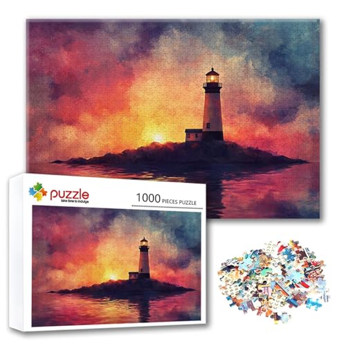 Puzzle 300 Teile Leuchtturm, Puzzle Erwachsene 300 Teile Landschaft, Klassische Holzpuzzles 40 x 28 cm, Lernspiel Herausforderung Spielzeug, Moderne Zimmer Wanddeko, Geschenk für Frauen/Männer Q-9 Puzzle 300 Teile Leuchtturm, Puzzle Erwachsene 300 Teile Landschaft, Klassische Holzpuzzles 40 x 28 cm, Lernspiel Herausforderung Spielzeug, Moderne Zimmer Wanddeko, Geschenk für Frauen/Männer Q-9 von FeiPride
