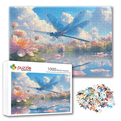Puzzle 300 Teile Libelle, Puzzle Erwachsene 300 Teile Blume, Klassische Holzpuzzles 40 x 28 cm, Lernspiel Herausforderung Spielzeug, Zimmer Wanddeko, Einzigartiges Geschenk für Frauen/Männer P-6 Puzzle 300 Teile Libelle, Puzzle Erwachsene 300 Teile Blume, Klassische Holzpuzzles 40 x 28 cm, Lernspiel Herausforderung Spielzeug, Zimmer Wanddeko, Einzigartiges Geschenk für Frauen/Männer P-6 von FeiPride