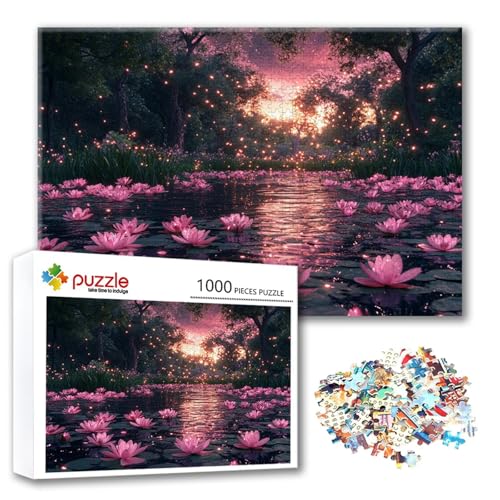 Puzzle 300 Teile Lotus, Puzzle Erwachsene 300 Teile Landschaft, Klassische Holzpuzzles 40 x 28 cm, Lernspiel Herausforderung Spielzeug, Zimmer Wanddeko, Einzigartiges Geschenk für Frauen/Männer B-1 Puzzle 300 Teile Lotus, Puzzle Erwachsene 300 Teile Landschaft, Klassische Holzpuzzles 40 x 28 cm, Lernspiel Herausforderung Spielzeug, Zimmer Wanddeko, Einzigartiges Geschenk für Frauen/Männer B-1 von FeiPride