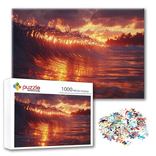 Puzzle 300 Teile Meer, Puzzle Erwachsene 300 Teile Sonnenuntergang, Klassische Holzpuzzles 40 x 28 cm, Lernspiel Herausforderung Spielzeug, Moderne Zimmer Wanddeko, Geschenk für Frauen/Männer P-1 Puzzle 300 Teile Meer, Puzzle Erwachsene 300 Teile Sonnenuntergang, Klassische Holzpuzzles 40 x 28 cm, Lernspiel Herausforderung Spielzeug, Moderne Zimmer Wanddeko, Geschenk für Frauen/Männer P-1 von FeiPride