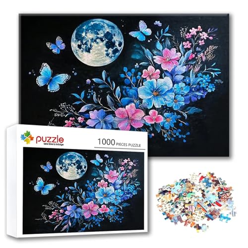 Puzzle 300 Teile Mond, Puzzle Erwachsene 300 Teile Blume, Klassische Holzpuzzles 40 x 28 cm, Lernspiel Herausforderung Spielzeug, Moderne Zimmer Wanddeko, Einzigartiges Geschenk für Frauen/Männer F-3 Puzzle 300 Teile Mond, Puzzle Erwachsene 300 Teile Blume, Klassische Holzpuzzles 40 x 28 cm, Lernspiel Herausforderung Spielzeug, Moderne Zimmer Wanddeko, Einzigartiges Geschenk für Frauen/Männer F-3 von FeiPride