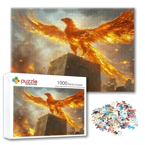 Puzzle 300 Teile Phönix, Puzzle Erwachsene 300 Teile Tier, Klassische Holzpuzzles 40 x 28 cm, Lernspiel Herausforderung Spielzeug, Moderne Zimmer Wanddeko, Einzigartiges Geschenk für Frauen/Männer P-9 Puzzle 300 Teile Phönix, Puzzle Erwachsene 300 Teile Tier, Klassische Holzpuzzles 40 x 28 cm, Lernspiel Herausforderung Spielzeug, Moderne Zimmer Wanddeko, Einzigartiges Geschenk für Frauen/Männer P-9 von FeiPride