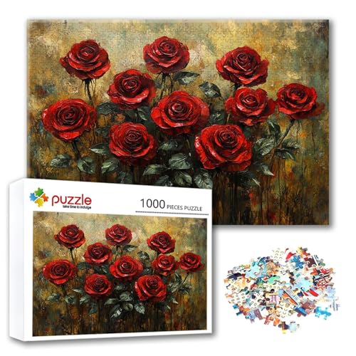 Puzzle 300 Teile Rose, Puzzle Erwachsene 300 Teile Blume, Klassische Holzpuzzles 40 x 28 cm, Lernspiel Herausforderung Spielzeug, Moderne Zimmer Wanddeko, Einzigartiges Geschenk für Frauen/Männer Q-0 Puzzle 300 Teile Rose, Puzzle Erwachsene 300 Teile Blume, Klassische Holzpuzzles 40 x 28 cm, Lernspiel Herausforderung Spielzeug, Moderne Zimmer Wanddeko, Einzigartiges Geschenk für Frauen/Männer Q-0 von FeiPride