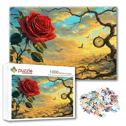 Puzzle 300 Teile Rose, Puzzle Erwachsene 300 Teile Blume, Klassische Holzpuzzles 40 x 28 cm, Lernspiel Herausforderung Spielzeug, Moderne Zimmer Wanddeko, Einzigartiges Geschenk für Frauen/Männer W-0 Puzzle 300 Teile Rose, Puzzle Erwachsene 300 Teile Blume, Klassische Holzpuzzles 40 x 28 cm, Lernspiel Herausforderung Spielzeug, Moderne Zimmer Wanddeko, Einzigartiges Geschenk für Frauen/Männer W-0 von FeiPride