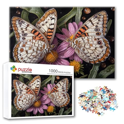 Puzzle 300 Teile Schmetterling, Puzzle Erwachsene 300 Teile Blume, Klassische Holzpuzzles 40 x 28 cm, Lernspiel Herausforderung Spielzeug, Moderne Zimmer Wanddeko, Geschenk für Frauen/Männer M-4 Puzzle 300 Teile Schmetterling, Puzzle Erwachsene 300 Teile Blume, Klassische Holzpuzzles 40 x 28 cm, Lernspiel Herausforderung Spielzeug, Moderne Zimmer Wanddeko, Geschenk für Frauen/Männer M-4 von FeiPride