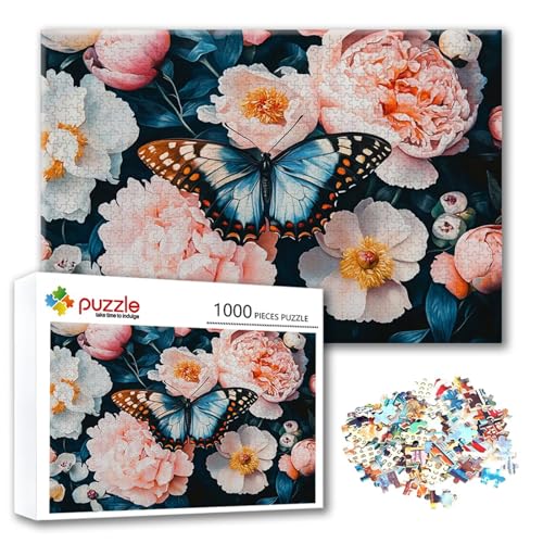 Puzzle 300 Teile Schmetterling, Puzzle Erwachsene 300 Teile Blume, Klassische Holzpuzzles 40 x 28 cm, Lernspiel Herausforderung Spielzeug, Moderne Zimmer Wanddeko, Geschenk für Frauen/Männer V-3 Puzzle 300 Teile Schmetterling, Puzzle Erwachsene 300 Teile Blume, Klassische Holzpuzzles 40 x 28 cm, Lernspiel Herausforderung Spielzeug, Moderne Zimmer Wanddeko, Geschenk für Frauen/Männer V-3 von FeiPride