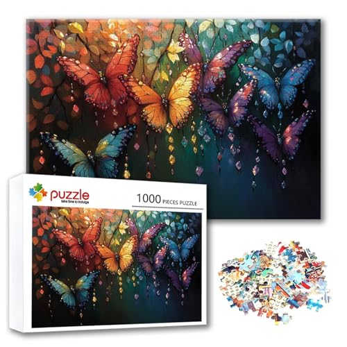 Puzzle 300 Teile Schmetterling, Puzzle Erwachsene 300 Teile Farbe, Klassische Holzpuzzles 40 x 28 cm, Lernspiel Herausforderung Spielzeug, Moderne Zimmer Wanddeko, Geschenk für Frauen/Männer O-0 Puzzle 300 Teile Schmetterling, Puzzle Erwachsene 300 Teile Farbe, Klassische Holzpuzzles 40 x 28 cm, Lernspiel Herausforderung Spielzeug, Moderne Zimmer Wanddeko, Geschenk für Frauen/Männer O-0 von FeiPride
