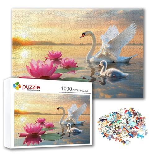 Puzzle 300 Teile Schwan, Puzzle Erwachsene 300 Teile Lotus, Klassische Holzpuzzles 40 x 28 cm, Lernspiel Herausforderung Spielzeug, Zimmer Wanddeko, Einzigartiges Geschenk für Frauen/Männer C-1 Puzzle 300 Teile Schwan, Puzzle Erwachsene 300 Teile Lotus, Klassische Holzpuzzles 40 x 28 cm, Lernspiel Herausforderung Spielzeug, Zimmer Wanddeko, Einzigartiges Geschenk für Frauen/Männer C-1 von FeiPride