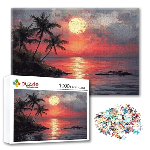 Puzzle 300 Teile Sonnenuntergang, Puzzle Erwachsene 300 Teile Meer, Klassische Holzpuzzles 40 x 28 cm, Lernspiel Herausforderung Spielzeug, Moderne Zimmer Wanddeko, Geschenk für Frauen/Männer C-9 Puzzle 300 Teile Sonnenuntergang, Puzzle Erwachsene 300 Teile Meer, Klassische Holzpuzzles 40 x 28 cm, Lernspiel Herausforderung Spielzeug, Moderne Zimmer Wanddeko, Geschenk für Frauen/Männer C-9 von FeiPride