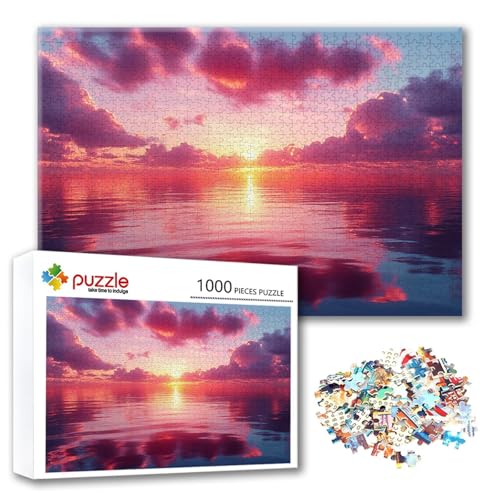 Puzzle 300 Teile Sonnenuntergang, Puzzle Erwachsene 300 Teile Meer, Klassische Holzpuzzles 40 x 28 cm, Lernspiel Herausforderung Spielzeug, Moderne Zimmer Wanddeko, Geschenk für Frauen/Männer K-6 Puzzle 300 Teile Sonnenuntergang, Puzzle Erwachsene 300 Teile Meer, Klassische Holzpuzzles 40 x 28 cm, Lernspiel Herausforderung Spielzeug, Moderne Zimmer Wanddeko, Geschenk für Frauen/Männer K-6 von FeiPride