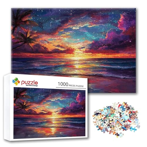 Puzzle 300 Teile Sonnenuntergang, Puzzle Erwachsene 300 Teile Meer, Klassische Holzpuzzles 40 x 28 cm, Lernspiel Herausforderung Spielzeug, Moderne Zimmer Wanddeko, Geschenk für Frauen/Männer Z-3 Puzzle 300 Teile Sonnenuntergang, Puzzle Erwachsene 300 Teile Meer, Klassische Holzpuzzles 40 x 28 cm, Lernspiel Herausforderung Spielzeug, Moderne Zimmer Wanddeko, Geschenk für Frauen/Männer Z-3 von FeiPride