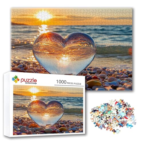 Puzzle 300 Teile Sonnenuntergang, Puzzle Erwachsene 300 Teile Strand, Klassische Holzpuzzles 40 x 28 cm, Lernspiel Herausforderung Spielzeug, Moderne Zimmer Wanddeko, Geschenk für Frauen/Männer R-2 Puzzle 300 Teile Sonnenuntergang, Puzzle Erwachsene 300 Teile Strand, Klassische Holzpuzzles 40 x 28 cm, Lernspiel Herausforderung Spielzeug, Moderne Zimmer Wanddeko, Geschenk für Frauen/Männer R-2 von FeiPride