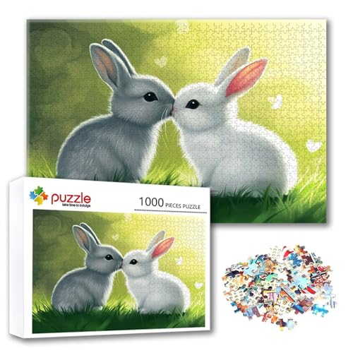 Puzzle 300 Teile Tier, Puzzle Erwachsene 300 Teile Kaninchen, Klassische Holzpuzzles 40 x 28 cm, Lernspiel Herausforderung Spielzeug, Zimmer Wanddeko, Einzigartiges Geschenk für Frauen/Männer N-6 Puzzle 300 Teile Tier, Puzzle Erwachsene 300 Teile Kaninchen, Klassische Holzpuzzles 40 x 28 cm, Lernspiel Herausforderung Spielzeug, Zimmer Wanddeko, Einzigartiges Geschenk für Frauen/Männer N-6 von FeiPride