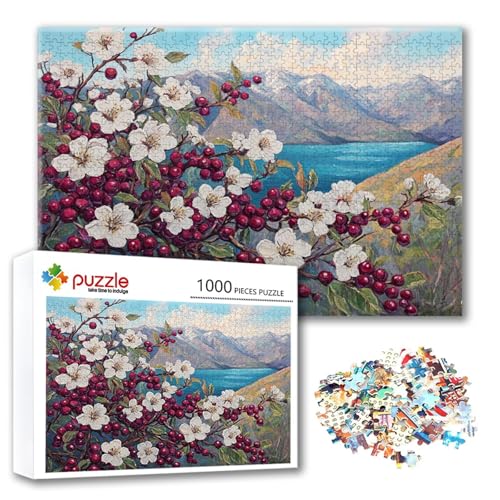 Puzzle 3000 Teile Blume, Puzzle Erwachsene 3000 Teile Berg, Klassische Holzpuzzles 122 x 80 cm, Lernspiel Herausforderung Spielzeug, Zimmer Wanddeko, Einzigartiges Geschenk für Frauen/Männer R-1 Puzzle 3000 Teile Blume, Puzzle Erwachsene 3000 Teile Berg, Klassische Holzpuzzles 122 x 80 cm, Lernspiel Herausforderung Spielzeug, Zimmer Wanddeko, Einzigartiges Geschenk für Frauen/Männer R-1 von FeiPride