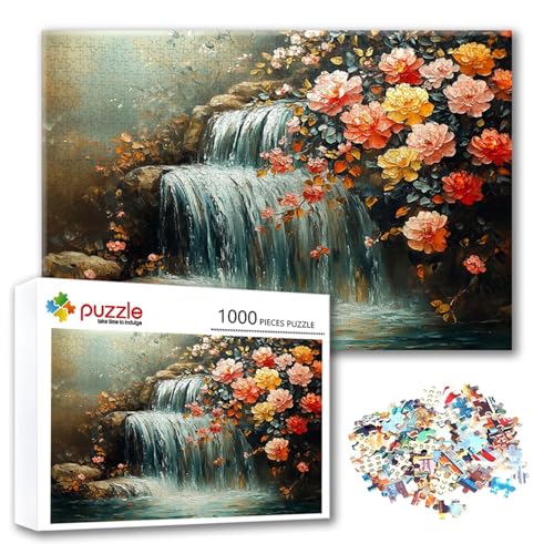 Puzzle 3000 Teile Blume, Puzzle Erwachsene 3000 Teile Fallen, Klassische Holzpuzzles 122 x 80 cm, Lernspiel Herausforderung Spielzeug, Zimmer Wanddeko, Einzigartiges Geschenk für Frauen/Männer R-3 von FeiPride