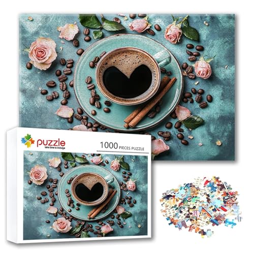 Puzzle 3000 Teile Kaffee, Puzzle Erwachsene 3000 Teile Blume, Klassische Holzpuzzles 122 x 80 cm, Lernspiel Herausforderung Spielzeug, Zimmer Wanddeko, Einzigartiges Geschenk für Frauen/Männer V-8 Puzzle 3000 Teile Kaffee, Puzzle Erwachsene 3000 Teile Blume, Klassische Holzpuzzles 122 x 80 cm, Lernspiel Herausforderung Spielzeug, Zimmer Wanddeko, Einzigartiges Geschenk für Frauen/Männer V-8 von FeiPride