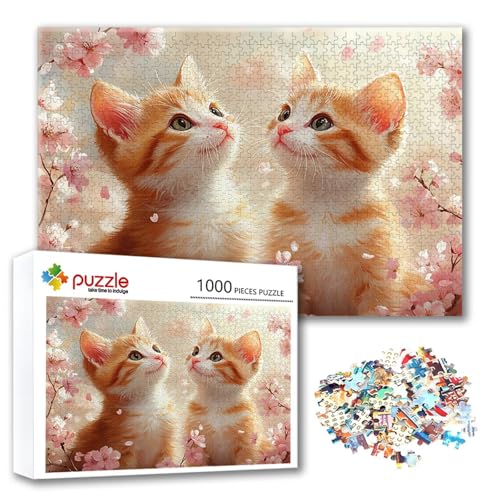 Puzzle 3000 Teile Katze, Puzzle Erwachsene 3000 Teile Blume, Klassische Holzpuzzles 122 x 80 cm, Lernspiel Herausforderung Spielzeug, Zimmer Wanddeko, Einzigartiges Geschenk für Frauen/Männer F-4 Puzzle 3000 Teile Katze, Puzzle Erwachsene 3000 Teile Blume, Klassische Holzpuzzles 122 x 80 cm, Lernspiel Herausforderung Spielzeug, Zimmer Wanddeko, Einzigartiges Geschenk für Frauen/Männer F-4 von FeiPride
