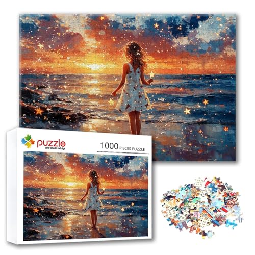 Puzzle 3000 Teile Meer, Puzzle Erwachsene 3000 Teile Mädchen, Klassische Holzpuzzles 122 x 80 cm, Lernspiel Herausforderung Spielzeug, Zimmer Wanddeko, Einzigartiges Geschenk für Frauen/Männer O-5 von FeiPride