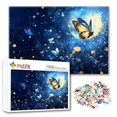 Puzzle 3000 Teile Schmetterling, Puzzle Erwachsene 3000 Teile Landschaft, Klassische Holzpuzzles 122 x 80 cm, Lernspiel Herausforderung Spielzeug, Moderne Zimmer Wanddeko, Geschenk für Frauen I-1 von FeiPride