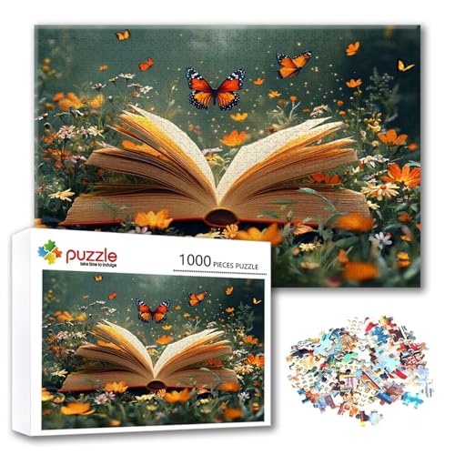 Puzzle 3000 Teile Schmetterling, Puzzle Erwachsene 3000 Teile Landschaft, Klassische Holzpuzzles 122 x 80 cm, Lernspiel Herausforderung Spielzeug, Moderne Zimmer Wanddeko, Geschenk für Frauen O-3 von FeiPride