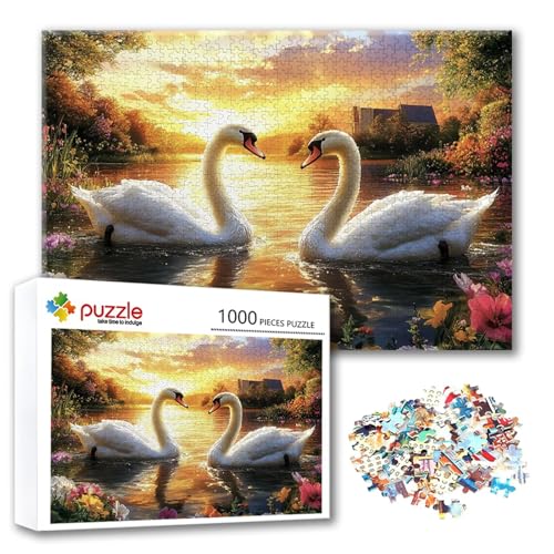 Puzzle 3000 Teile Schwan, Puzzle Erwachsene 3000 Teile Tier, Klassische Holzpuzzles 122 x 80 cm, Lernspiel Herausforderung Spielzeug, Zimmer Wanddeko, Einzigartiges Geschenk für Frauen/Männer G-6 Puzzle 3000 Teile Schwan, Puzzle Erwachsene 3000 Teile Tier, Klassische Holzpuzzles 122 x 80 cm, Lernspiel Herausforderung Spielzeug, Zimmer Wanddeko, Einzigartiges Geschenk für Frauen/Männer G-6 von FeiPride