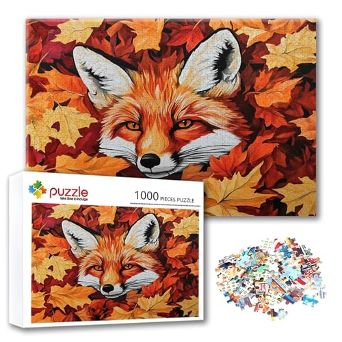 Puzzle 3000 Teile Tier, Puzzle Erwachsene 3000 Teile Füchse, Klassische Holzpuzzles 122 x 80 cm, Lernspiel Herausforderung Spielzeug, Zimmer Wanddeko, Einzigartiges Geschenk für Frauen/Männer W-7 Puzzle 3000 Teile Tier, Puzzle Erwachsene 3000 Teile Füchse, Klassische Holzpuzzles 122 x 80 cm, Lernspiel Herausforderung Spielzeug, Zimmer Wanddeko, Einzigartiges Geschenk für Frauen/Männer W-7 von FeiPride