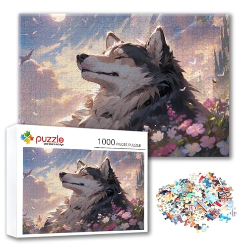 Puzzle 3000 Teile Tier, Puzzle Erwachsene 3000 Teile Wolf, Klassische Holzpuzzles 122 x 80 cm, Lernspiel Herausforderung Spielzeug, Zimmer Wanddeko, Einzigartiges Geschenk für Frauen/Männer O-3 Puzzle 3000 Teile Tier, Puzzle Erwachsene 3000 Teile Wolf, Klassische Holzpuzzles 122 x 80 cm, Lernspiel Herausforderung Spielzeug, Zimmer Wanddeko, Einzigartiges Geschenk für Frauen/Männer O-3 von FeiPride