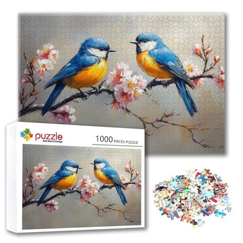 Puzzle 4000 Teile Blume, Puzzle Erwachsene 4000 Teile Bird, Klassische Holzpuzzles 140 x 87 cm, Lernspiel Herausforderung Spielzeug, Zimmer Wanddeko, Einzigartiges Geschenk für Frauen/Männer V-3 von FeiPride
