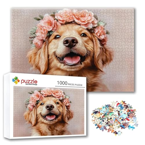 Puzzle 4000 Teile Blume, Puzzle Erwachsene 4000 Teile Hund, Klassische Holzpuzzles 140 x 87 cm, Lernspiel Herausforderung Spielzeug, Zimmer Wanddeko, Einzigartiges Geschenk für Frauen/Männer V-9 Puzzle 4000 Teile Blume, Puzzle Erwachsene 4000 Teile Hund, Klassische Holzpuzzles 140 x 87 cm, Lernspiel Herausforderung Spielzeug, Zimmer Wanddeko, Einzigartiges Geschenk für Frauen/Männer V-9 von FeiPride