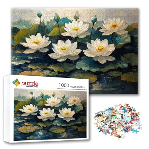 Puzzle 4000 Teile Blume, Puzzle Erwachsene 4000 Teile Lotus, Klassische Holzpuzzles 140 x 87 cm, Lernspiel Herausforderung Spielzeug, Zimmer Wanddeko, Einzigartiges Geschenk für Frauen/Männer I-2 Puzzle 4000 Teile Blume, Puzzle Erwachsene 4000 Teile Lotus, Klassische Holzpuzzles 140 x 87 cm, Lernspiel Herausforderung Spielzeug, Zimmer Wanddeko, Einzigartiges Geschenk für Frauen/Männer I-2 von FeiPride