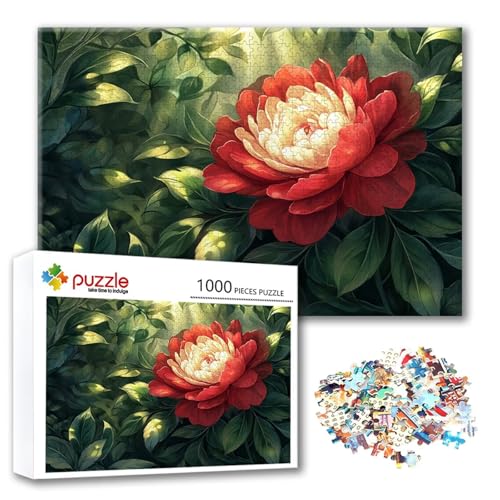 Puzzle 4000 Teile Blume, Puzzle Erwachsene 4000 Teile Pfingstrose, Klassische Holzpuzzles 140 x 87 cm, Lernspiel Herausforderung Spielzeug, Moderne Zimmer Wanddeko, Geschenk für Frauen/Männer P-7 Puzzle 4000 Teile Blume, Puzzle Erwachsene 4000 Teile Pfingstrose, Klassische Holzpuzzles 140 x 87 cm, Lernspiel Herausforderung Spielzeug, Moderne Zimmer Wanddeko, Geschenk für Frauen/Männer P-7 von FeiPride