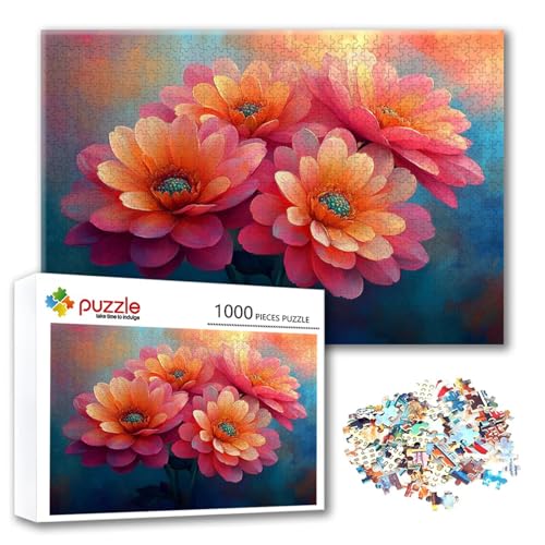 Puzzle 4000 Teile Blume, Puzzle Erwachsene 4000 Teile Rosa, Klassische Holzpuzzles 140 x 87 cm, Lernspiel Herausforderung Spielzeug, Zimmer Wanddeko, Einzigartiges Geschenk für Frauen/Männer U-5 Puzzle 4000 Teile Blume, Puzzle Erwachsene 4000 Teile Rosa, Klassische Holzpuzzles 140 x 87 cm, Lernspiel Herausforderung Spielzeug, Zimmer Wanddeko, Einzigartiges Geschenk für Frauen/Männer U-5 von FeiPride
