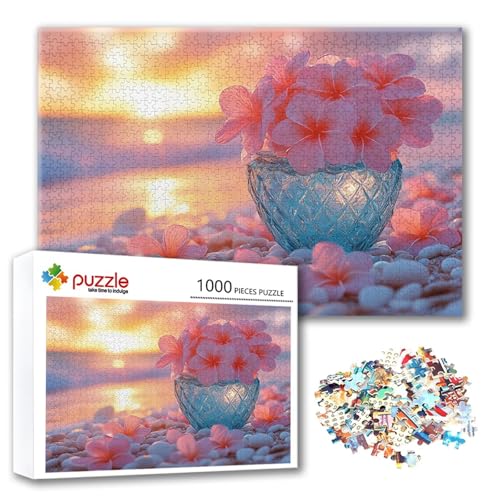 Puzzle 4000 Teile Blume, Puzzle Erwachsene 4000 Teile Sonnenuntergang, Klassische Holzpuzzles 140 x 87 cm, Lernspiel Herausforderung Spielzeug, Moderne Zimmer Wanddeko, Geschenk für Frauen/Männer D-3 von FeiPride