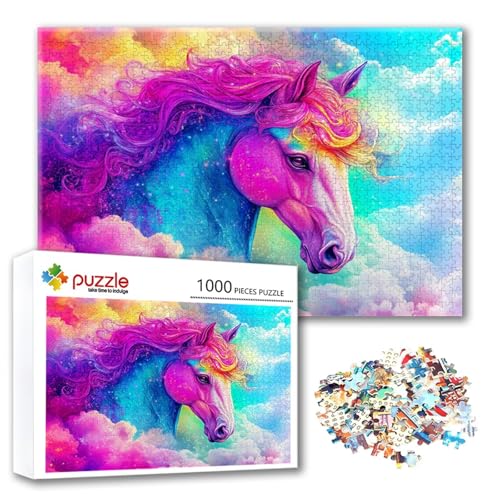 Puzzle 4000 Teile Farbe, Puzzle Erwachsene 4000 Teile Pferd, Klassische Holzpuzzles 140 x 87 cm, Lernspiel Herausforderung Spielzeug, Zimmer Wanddeko, Einzigartiges Geschenk für Frauen/Männer E-6 Puzzle 4000 Teile Farbe, Puzzle Erwachsene 4000 Teile Pferd, Klassische Holzpuzzles 140 x 87 cm, Lernspiel Herausforderung Spielzeug, Zimmer Wanddeko, Einzigartiges Geschenk für Frauen/Männer E-6 von FeiPride