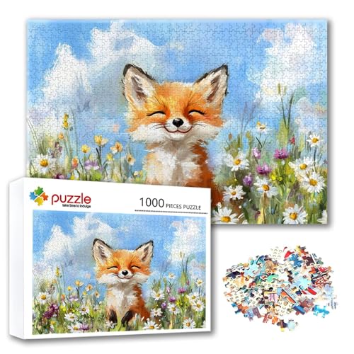 Puzzle 4000 Teile Füchse, Puzzle Erwachsene 4000 Teile Blume, Klassische Holzpuzzles 140 x 87 cm, Lernspiel Herausforderung Spielzeug, Zimmer Wanddeko, Einzigartiges Geschenk für Frauen/Männer Q-8 Puzzle 4000 Teile Füchse, Puzzle Erwachsene 4000 Teile Blume, Klassische Holzpuzzles 140 x 87 cm, Lernspiel Herausforderung Spielzeug, Zimmer Wanddeko, Einzigartiges Geschenk für Frauen/Männer Q-8 von FeiPride