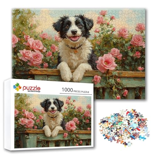 Puzzle 4000 Teile Hund, Puzzle Erwachsene 4000 Teile Blume, Klassische Holzpuzzles 140 x 87 cm, Lernspiel Herausforderung Spielzeug, Zimmer Wanddeko, Einzigartiges Geschenk für Frauen/Männer A-7 Puzzle 4000 Teile Hund, Puzzle Erwachsene 4000 Teile Blume, Klassische Holzpuzzles 140 x 87 cm, Lernspiel Herausforderung Spielzeug, Zimmer Wanddeko, Einzigartiges Geschenk für Frauen/Männer A-7 von FeiPride