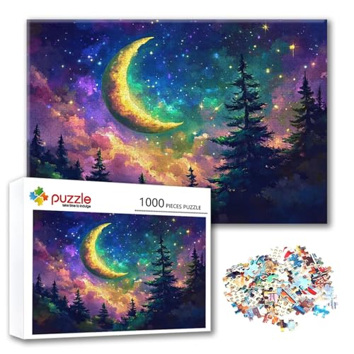 Puzzle 4000 Teile Mond, Puzzle Erwachsene 4000 Teile Sternenhimmel, Klassische Holzpuzzles 140 x 87 cm, Lernspiel Herausforderung Spielzeug, Moderne Zimmer Wanddeko, Geschenk für Frauen/Männer X-0 Puzzle 4000 Teile Mond, Puzzle Erwachsene 4000 Teile Sternenhimmel, Klassische Holzpuzzles 140 x 87 cm, Lernspiel Herausforderung Spielzeug, Moderne Zimmer Wanddeko, Geschenk für Frauen/Männer X-0 von FeiPride