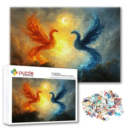 Puzzle 4000 Teile Phönix, Puzzle Erwachsene 4000 Teile Tier, Klassische Holzpuzzles 140 x 87 cm, Lernspiel Herausforderung Spielzeug, Zimmer Wanddeko, Einzigartiges Geschenk für Frauen/Männer D-6 Puzzle 4000 Teile Phönix, Puzzle Erwachsene 4000 Teile Tier, Klassische Holzpuzzles 140 x 87 cm, Lernspiel Herausforderung Spielzeug, Zimmer Wanddeko, Einzigartiges Geschenk für Frauen/Männer D-6 von FeiPride