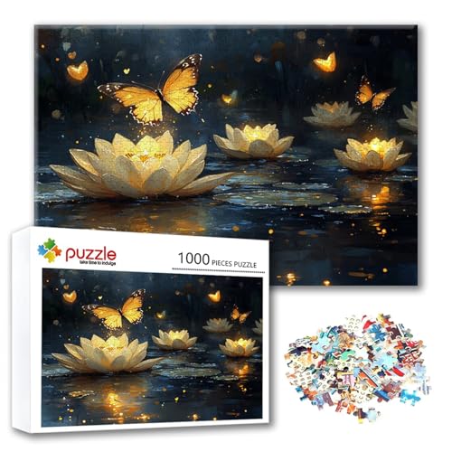 Puzzle 4000 Teile Schmetterling, Puzzle Erwachsene 4000 Teile Lotus, Klassische Holzpuzzles 140 x 87 cm, Lernspiel Herausforderung Spielzeug, Moderne Zimmer Wanddeko, Geschenk für Frauen/Männer A-4 Puzzle 4000 Teile Schmetterling, Puzzle Erwachsene 4000 Teile Lotus, Klassische Holzpuzzles 140 x 87 cm, Lernspiel Herausforderung Spielzeug, Moderne Zimmer Wanddeko, Geschenk für Frauen/Männer A-4 von FeiPride