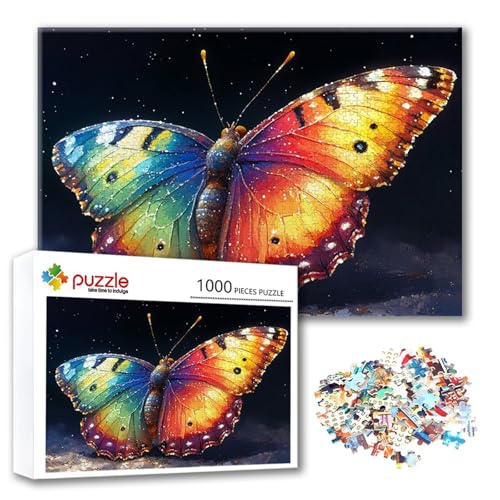 Puzzle 4000 Teile Schmetterling, Puzzle Erwachsene 4000 Teile Tier, Klassische Holzpuzzles 140 x 87 cm, Lernspiel Herausforderung Spielzeug, Moderne Zimmer Wanddeko, Geschenk für Frauen/Männer Z-5 von FeiPride