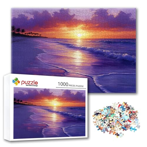 Puzzle 4000 Teile Sonnenuntergang, Puzzle Erwachsene 4000 Teile Meer, Klassische Holzpuzzles 140 x 87 cm, Lernspiel Herausforderung Spielzeug, Moderne Zimmer Wanddeko, Geschenk für Frauen/Männer R-0 Puzzle 4000 Teile Sonnenuntergang, Puzzle Erwachsene 4000 Teile Meer, Klassische Holzpuzzles 140 x 87 cm, Lernspiel Herausforderung Spielzeug, Moderne Zimmer Wanddeko, Geschenk für Frauen/Männer R-0 von FeiPride