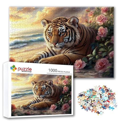 Puzzle 4000 Teile Tiger, Puzzle Erwachsene 4000 Teile Blume, Klassische Holzpuzzles 140 x 87 cm, Lernspiel Herausforderung Spielzeug, Zimmer Wanddeko, Einzigartiges Geschenk für Frauen/Männer M-5 Puzzle 4000 Teile Tiger, Puzzle Erwachsene 4000 Teile Blume, Klassische Holzpuzzles 140 x 87 cm, Lernspiel Herausforderung Spielzeug, Zimmer Wanddeko, Einzigartiges Geschenk für Frauen/Männer M-5 von FeiPride